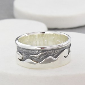 beside the sea personalised ring