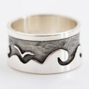 seaside personalised ring