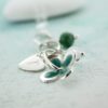personalised enamel daisy pendant