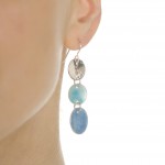 blue enamel earrings