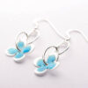 turquoise flower earrings