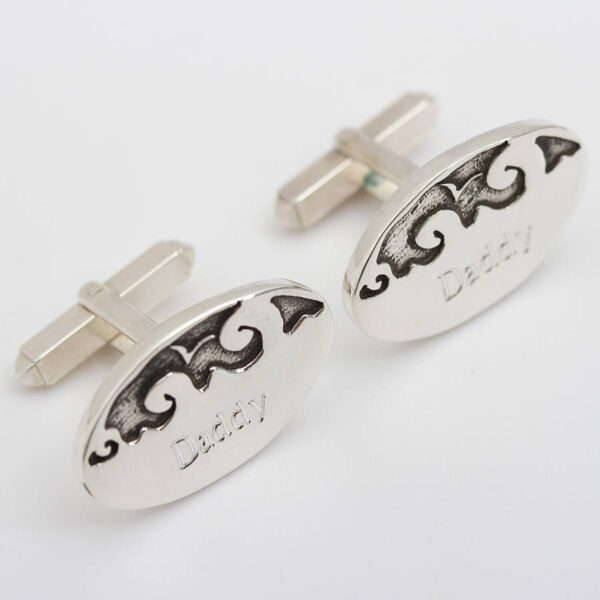 Personalised Beside The Sea Cufflinks