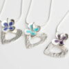 Personalised Enamelled Daisy Heart Pendant - Image 7