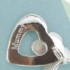Personalised Enamelled Daisy Heart Pendant - Image 2