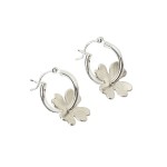 Newlyn Daisies flower hoop earrings