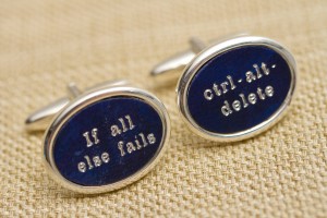 computer geek cufflinks