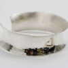 Personalised Gold Heart Silver Cuff Bangle - Image 4