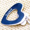 Personalised Porthleven Silver Heart and Flower Pendant - Image 2