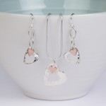 personalised heart jewellery set