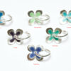Personalised Enamelled Daisy Heart Pendant - Image 4