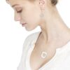 hammered disc pendant with star]