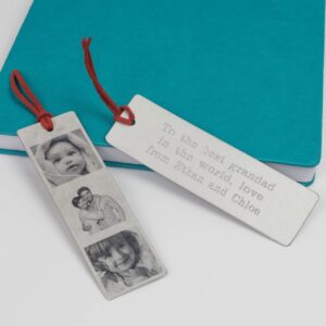 personalised photo bookmark