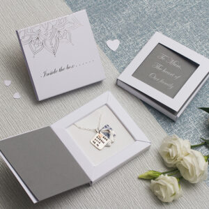 Personalised photo locket with gold heart