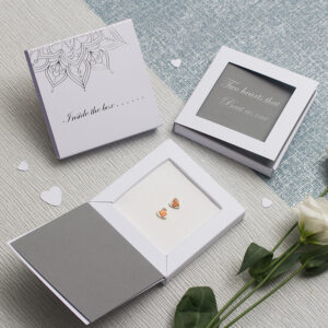 Gold heart studs