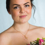 Gold bridesmaid necklace