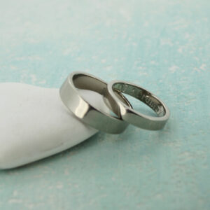 18ct white gold wedding rings