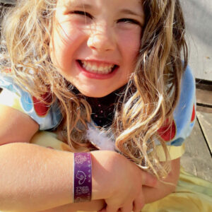 Child's colourful bangle