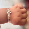 Baby bangle with daisy