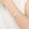 Silver personalised bangles