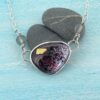 Raspberry pink and gold enamel necklace - Image 9