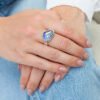 blue enamel ring