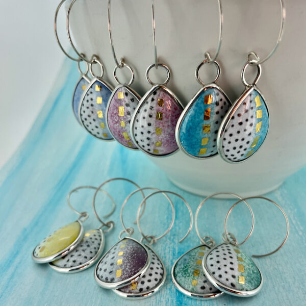 enamel earrings