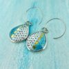 Turquoise enamel earrings