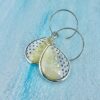 lemon enamel earrings