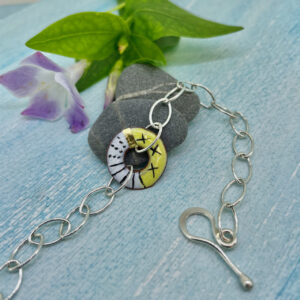 yellow enamel bracelet