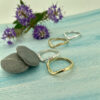 Gold wishbone wedding ring