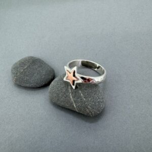 copper star ring