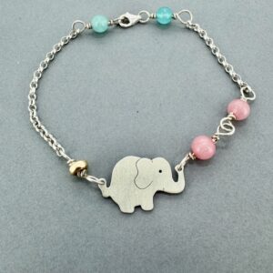 Adult size elephant bracelet